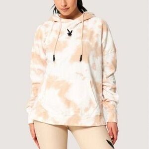 Playboy x Missguided tie-dye oversized hoodie. Size 0